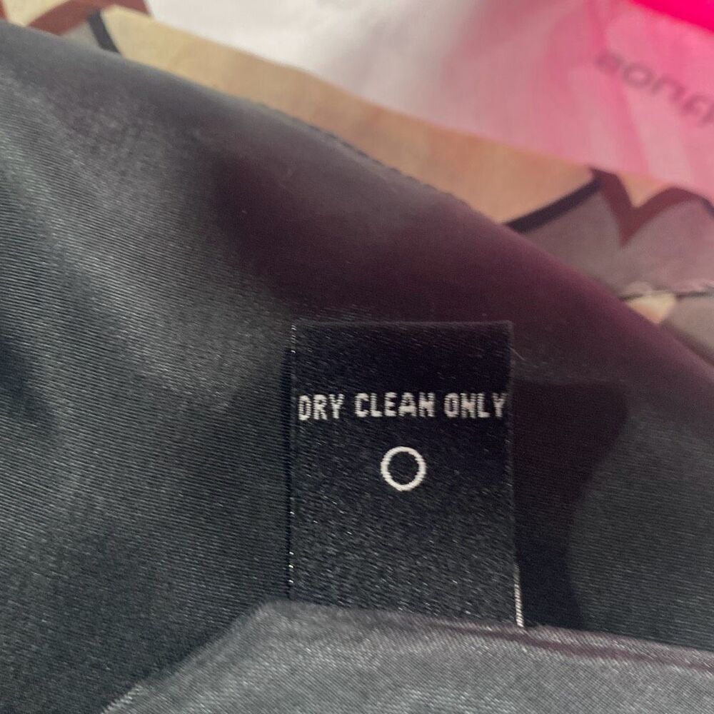 Tibi Silk Pleated Knee length Skirt Printed Black Cream Rust Size 4 - Picture 10 of 10
